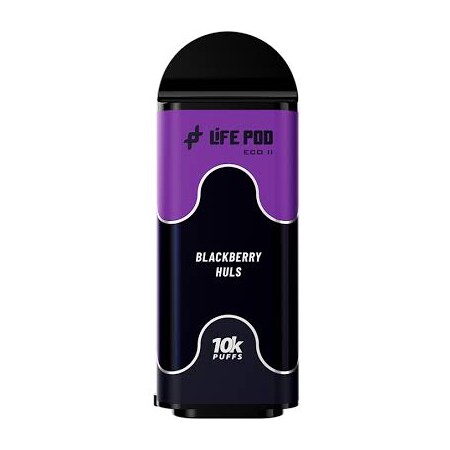 Cartucho De Recarga Life Pod Eco II de 10.000 Puffs Blackberry Huls