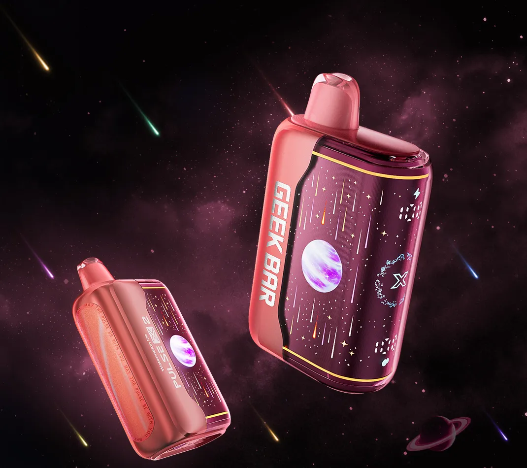 Geek Bar Pulse X 2 de 50.000 Puffs Watermelon Ice junto a su caja