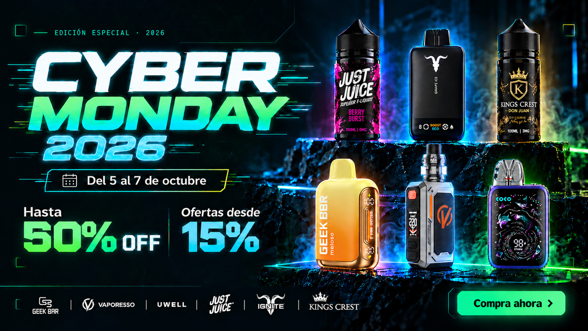 Cyber Monday 2026 en Tigo Vape